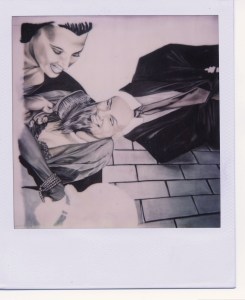 9 painting in progress polaroid